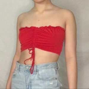 Lucy in the sky red tube top